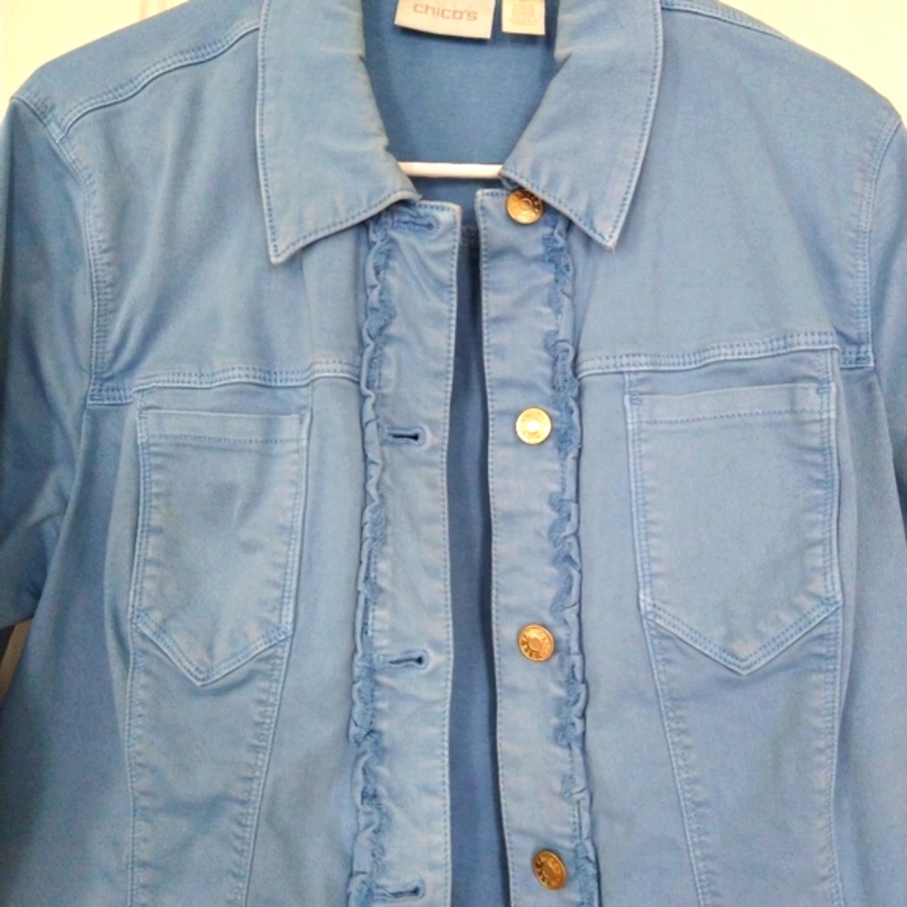 Chico's Soft Jean Jacket - Picture 3 of 5